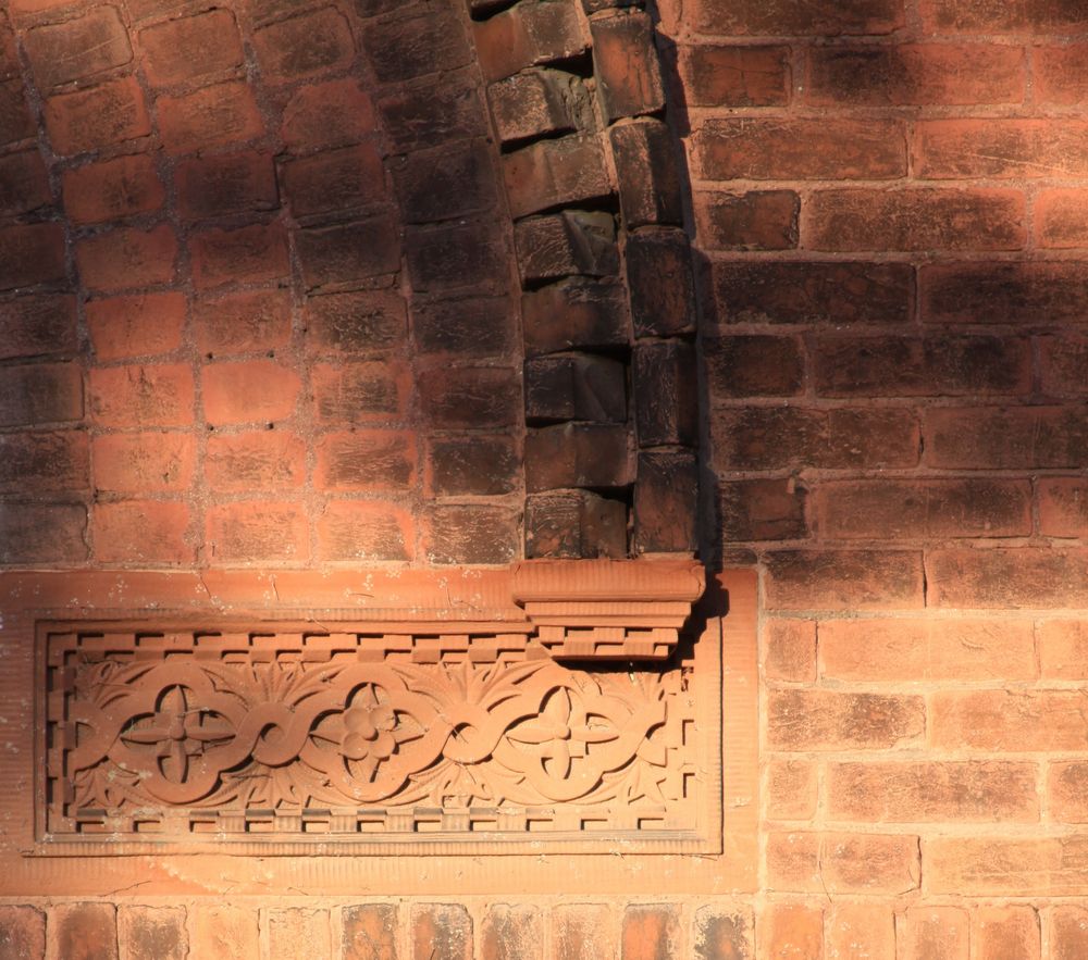 Portland Terrace, Detail of brickwork